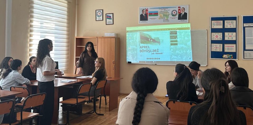 Aprel döyüşlərinə həsr olunmuş dərslər keçirilib
