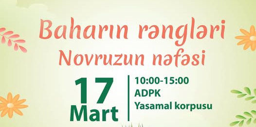 “Baharın rəngləri – Novruzun nəfəsi” adlı sərgi keçiriləcək