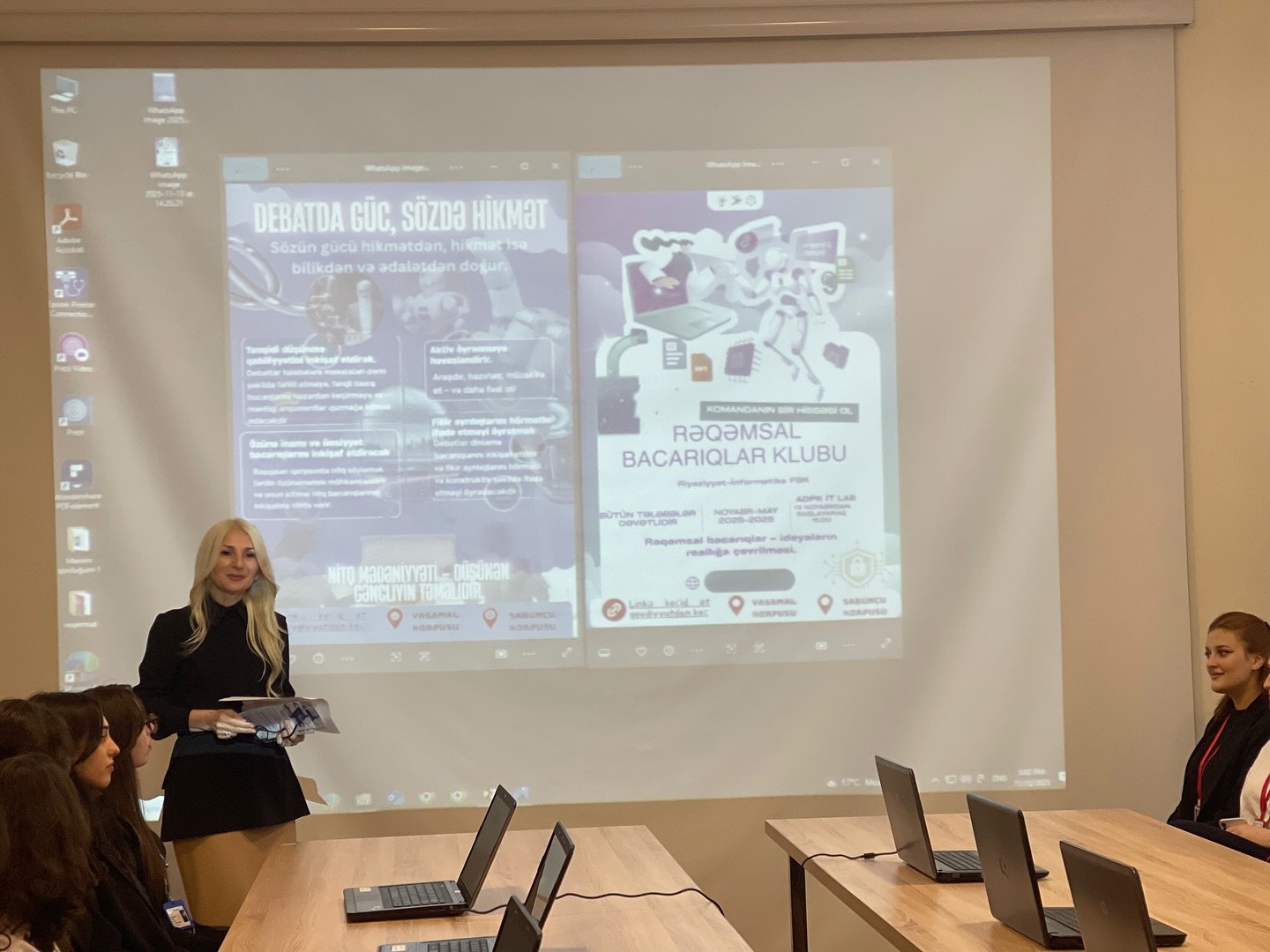 “Debatda Güc, Sözdə Hikmət” və “Rəqəmsal Bacarıqlar” Klublarına Start Verildi