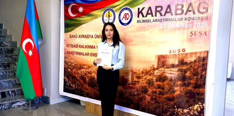 ADPK müəllimi Vüsalə Kərimova Şuşada keçirilən VI Beynəlxalq Elmi Tədqiqat Konqresində iştirak edib